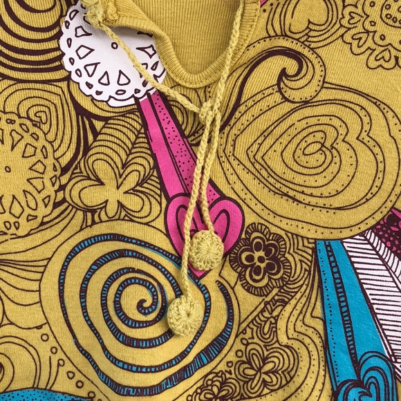 Shilav Yellow Bell Sleeve Detailed Top Girls 4 - Picture 2 of 5